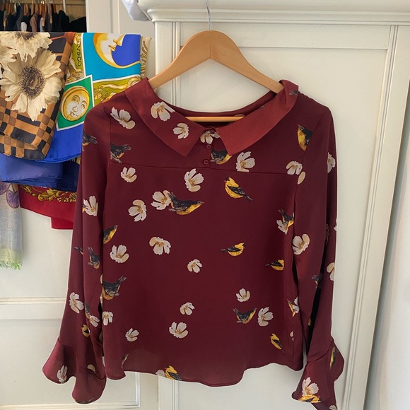 Zara Women's Red Blouse Top - Picture 4 of 6